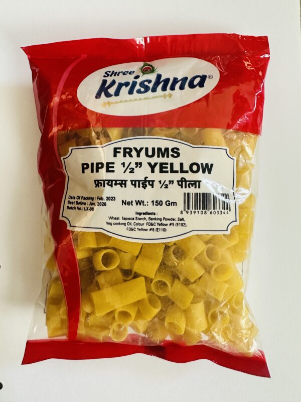 SHREE KRISHNA FRYUMS PIPE YELLOW 150G